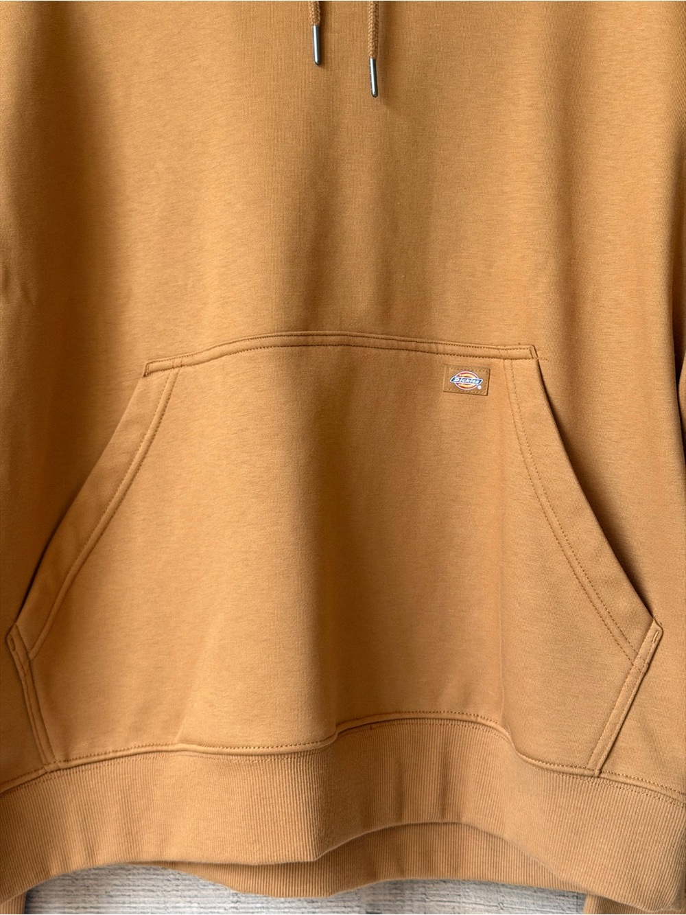 Dickies Men’s Large Pullover Fleece Hoodie Brown Duck DWR Workwear - Picture 7 of 16